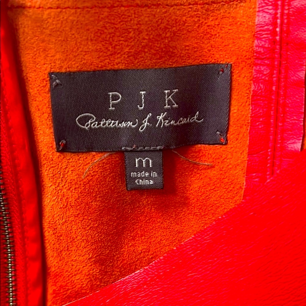 PJK Patterson J Kincaid Red Leather Shirt - Picture 4 of 4